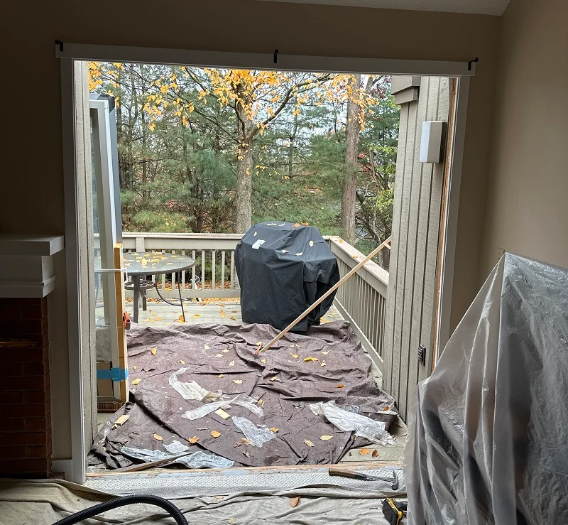 Ready to install the Andersen Patio door in Heritage Hills